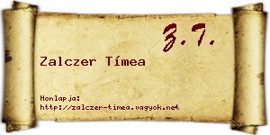 Zalczer Tímea névjegykártya
